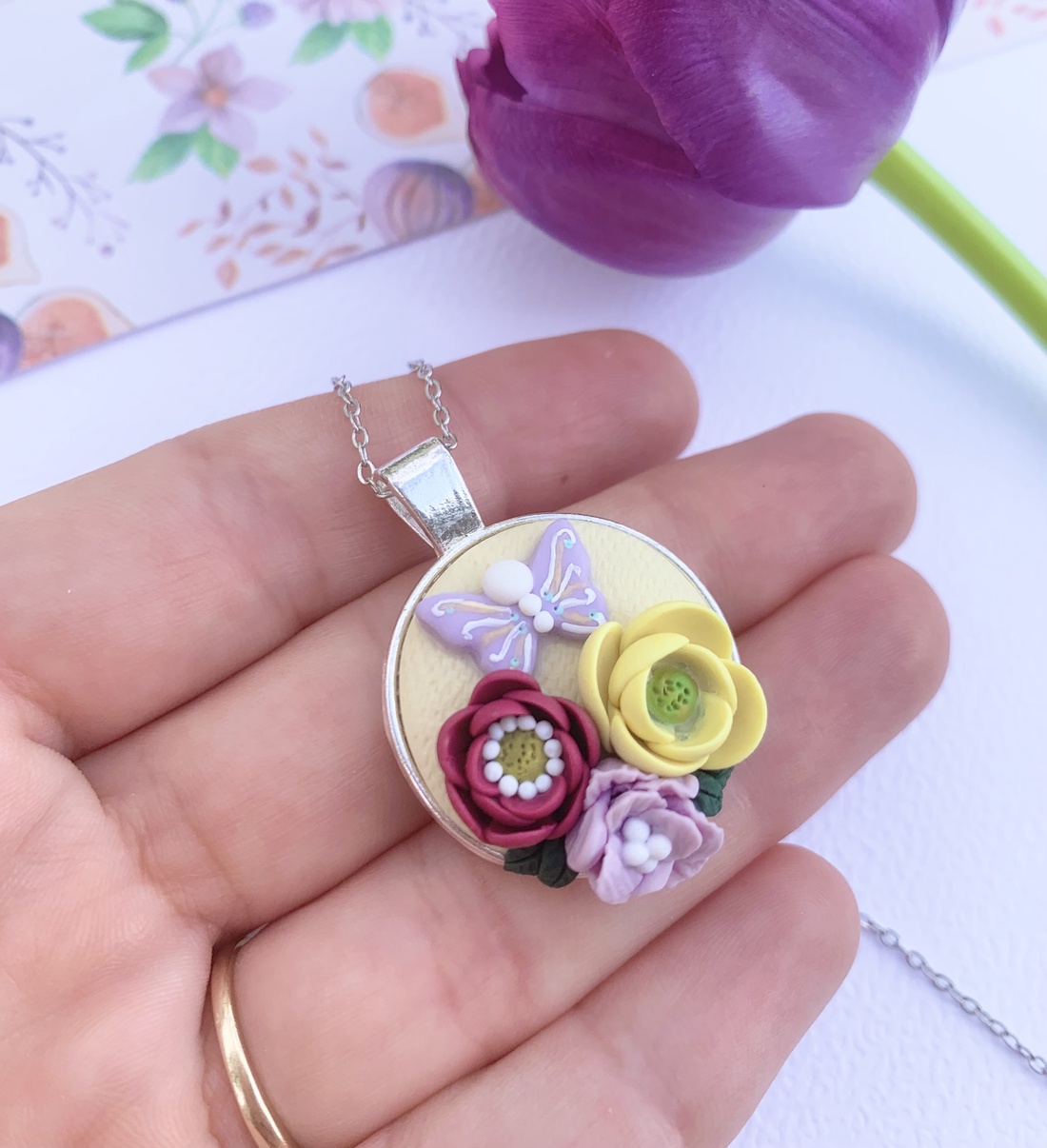 Colier Butterfly - crăciun - cadouri de moș crăciun - cadouri de moș crăciun - Artynos.ro