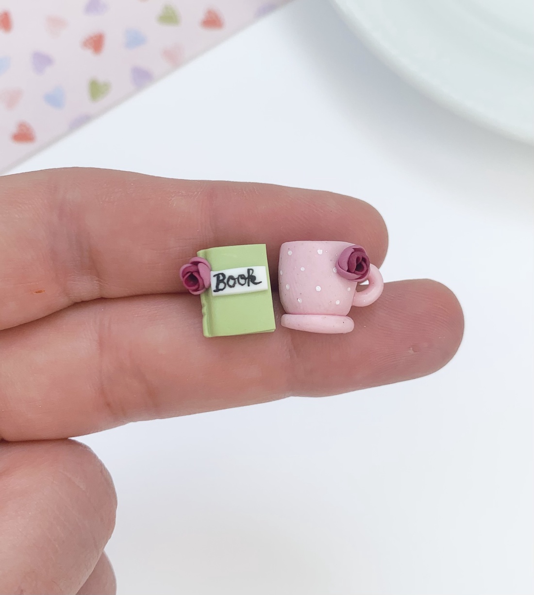 Cercei Cana si Carte - bijuterii - cercei - clipsuri - Artynos.ro