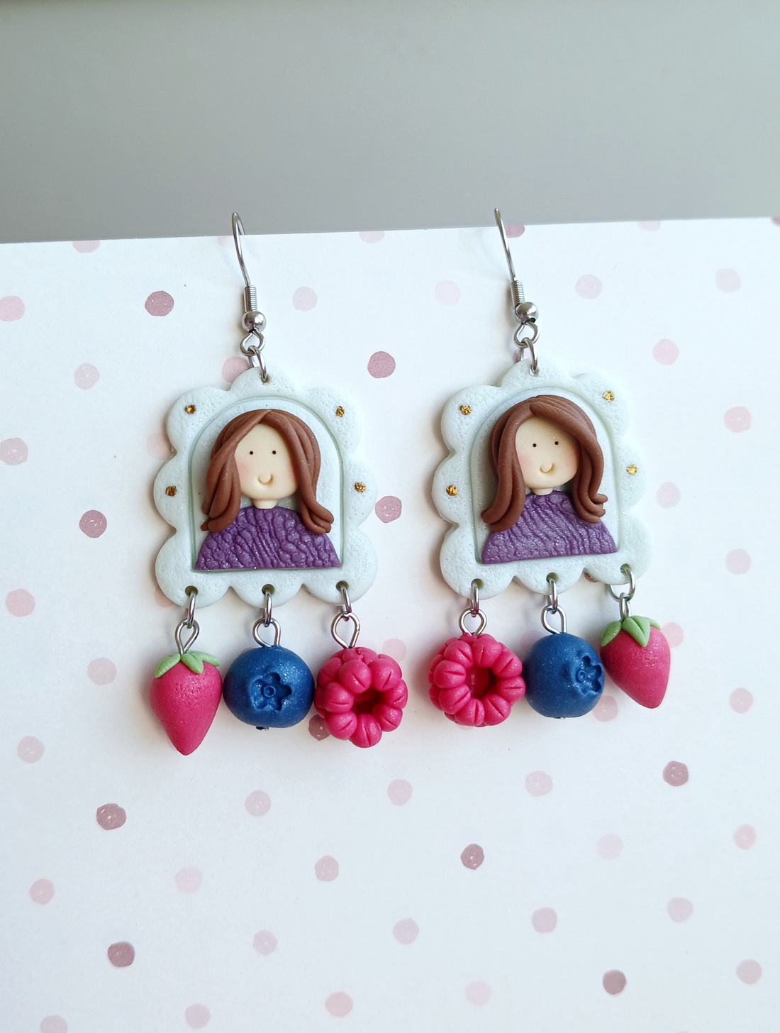 Cercei Fruits - bijuterii - cercei - cercei cu figurine - Artynos.ro