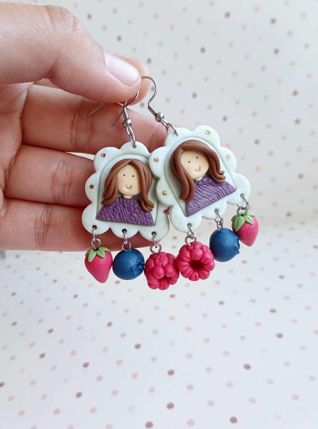 Cercei Fruits - bijuterii - cercei - cercei cu figurine - Artynos.ro