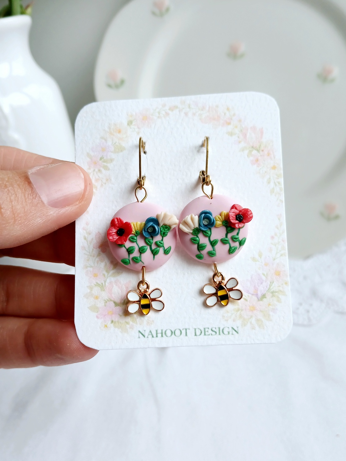 Cercei Flowers - bijuterii - cercei - cercei cu figurine - Artynos.ro