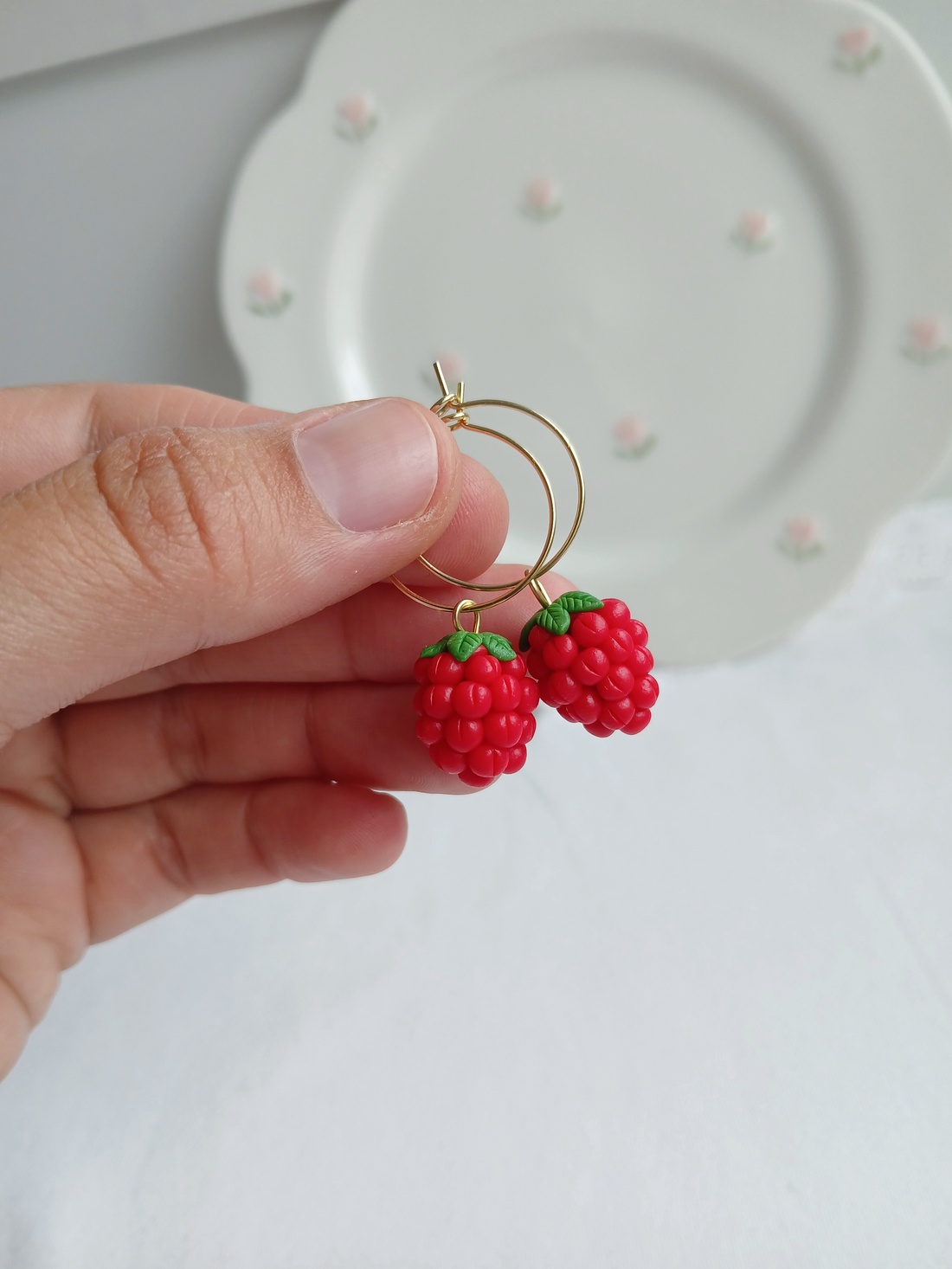 Cercei zmeura  - bijuterii - cercei - cercei cu figurine - Artynos.ro