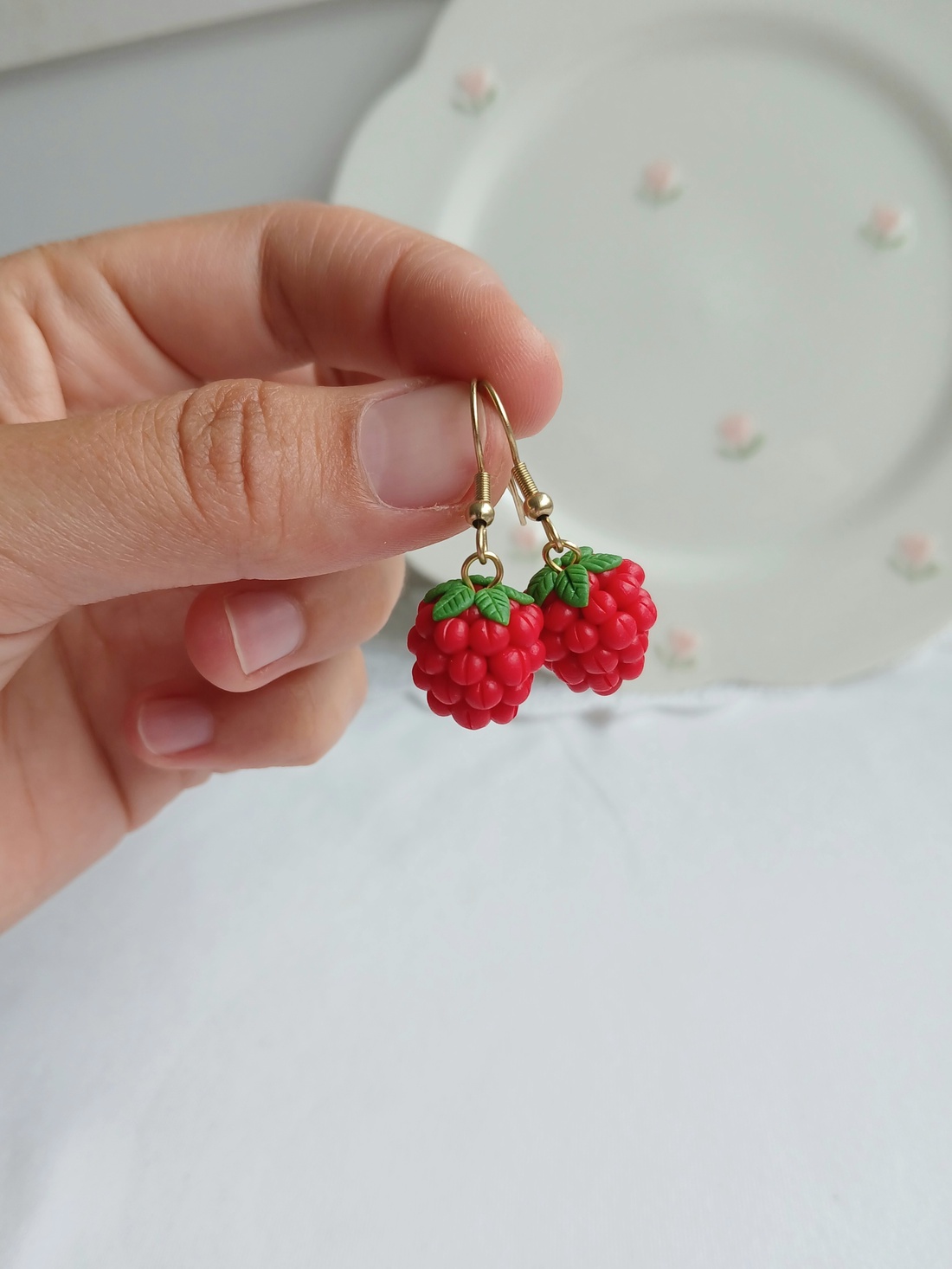 Cercei zmeura  - bijuterii - cercei - cercei cu figurine - Artynos.ro