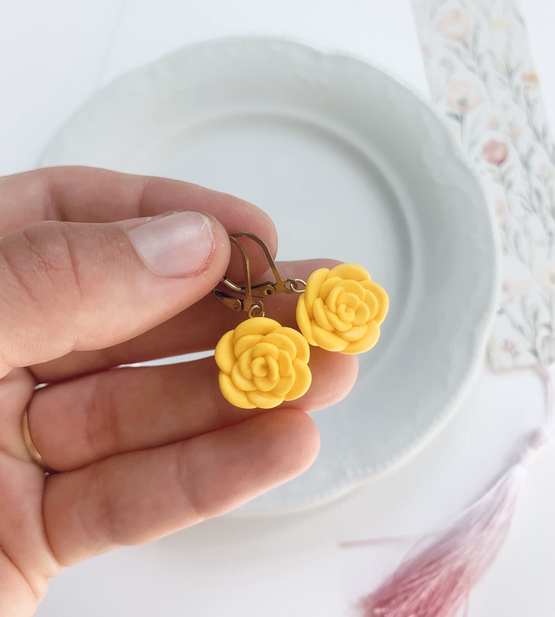 Cercei flowers - bijuterii - cercei - cercei cu figurine - Artynos.ro