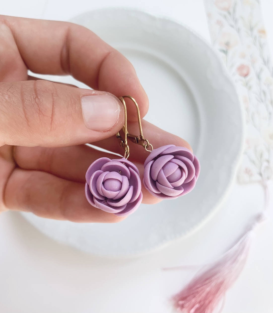 Cercei flowers - bijuterii - cercei - cercei cu figurine - Artynos.ro
