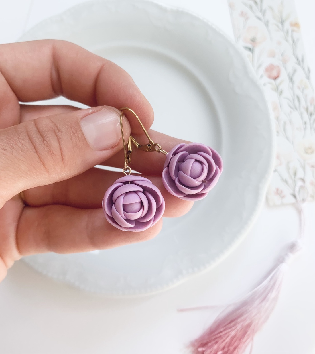 Cercei flowers - bijuterii - cercei - cercei cu figurine - Artynos.ro
