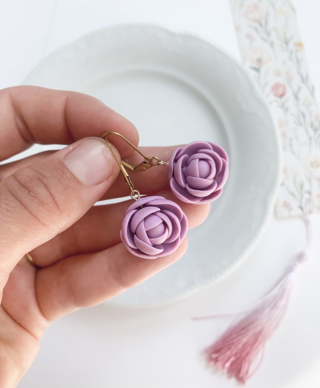 Cercei flowers - bijuterii - cercei - cercei cu figurine - Artynos.ro