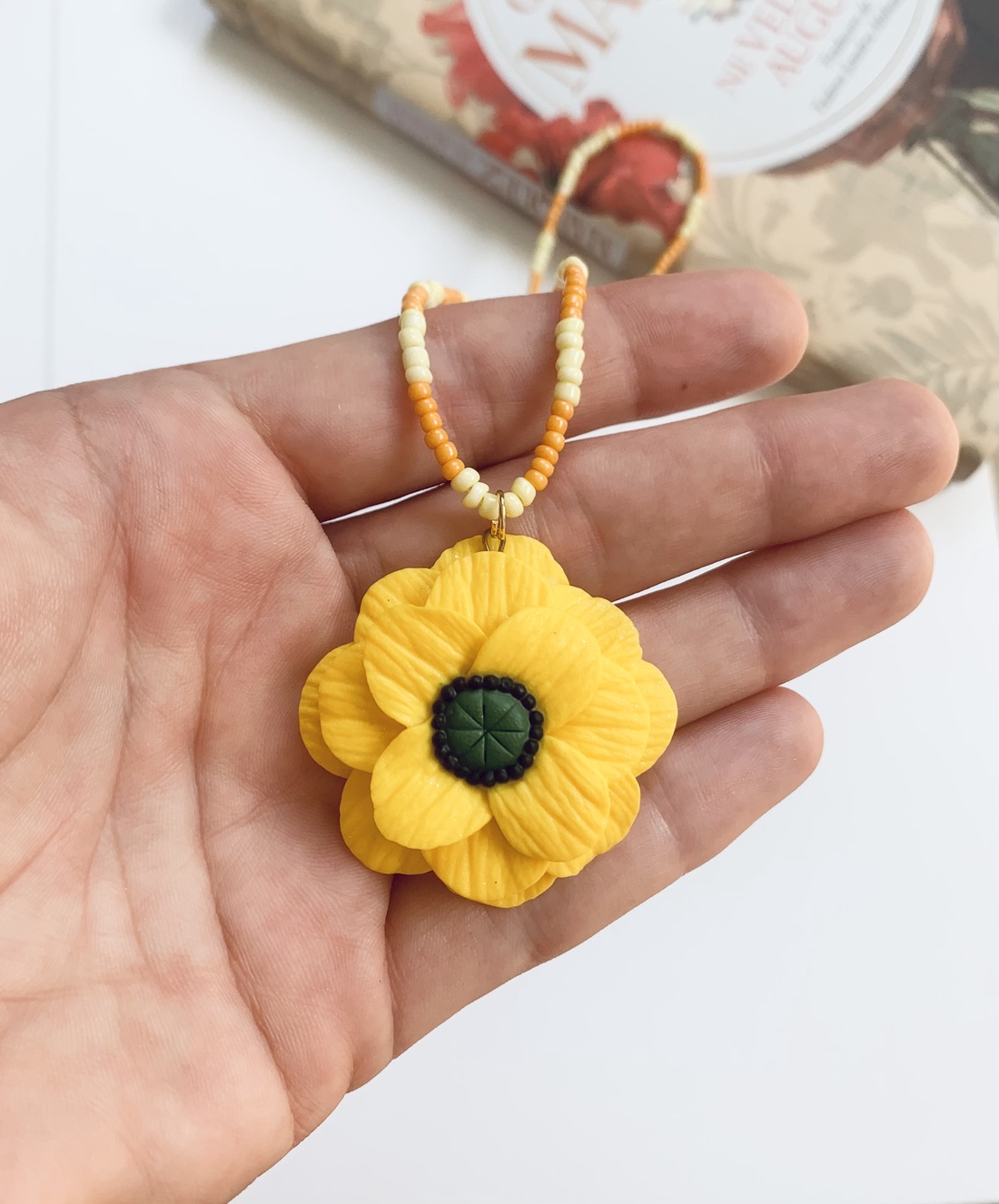 Colier Poppy - crăciun - cadouri de moș crăciun - cadouri de moș crăciun - Artynos.ro
