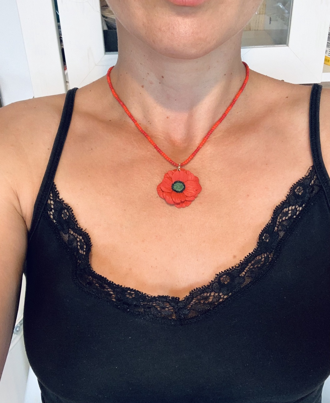 Colier Poppy - crăciun - cadouri de moș crăciun - cadouri de moș crăciun - Artynos.ro