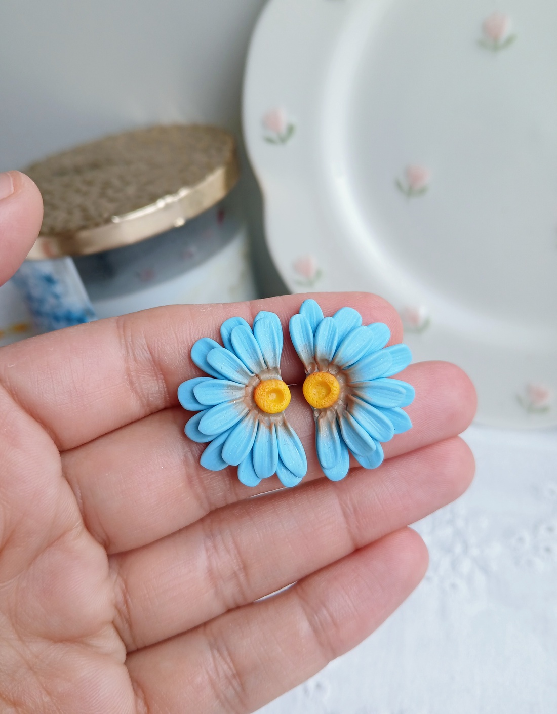 Cercei Flowers - bijuterii - cercei - cercei cu figurine - Artynos.ro