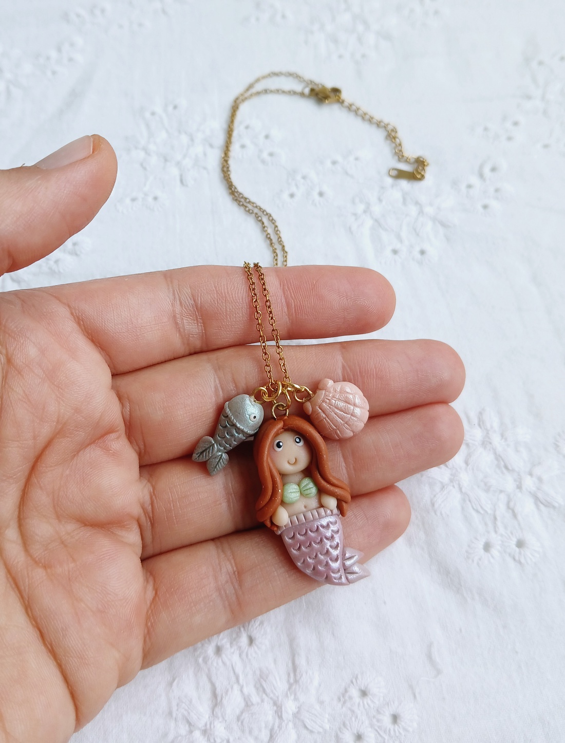 Colier Mermaid - bijuterii - coliere - pandative - Artynos.ro