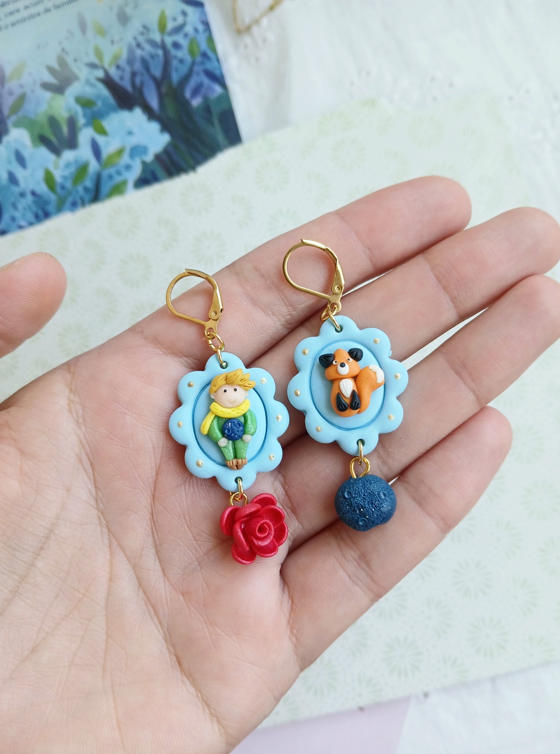 Cercei Fairytale - bijuterii - cercei - cercei cu figurine - Artynos.ro