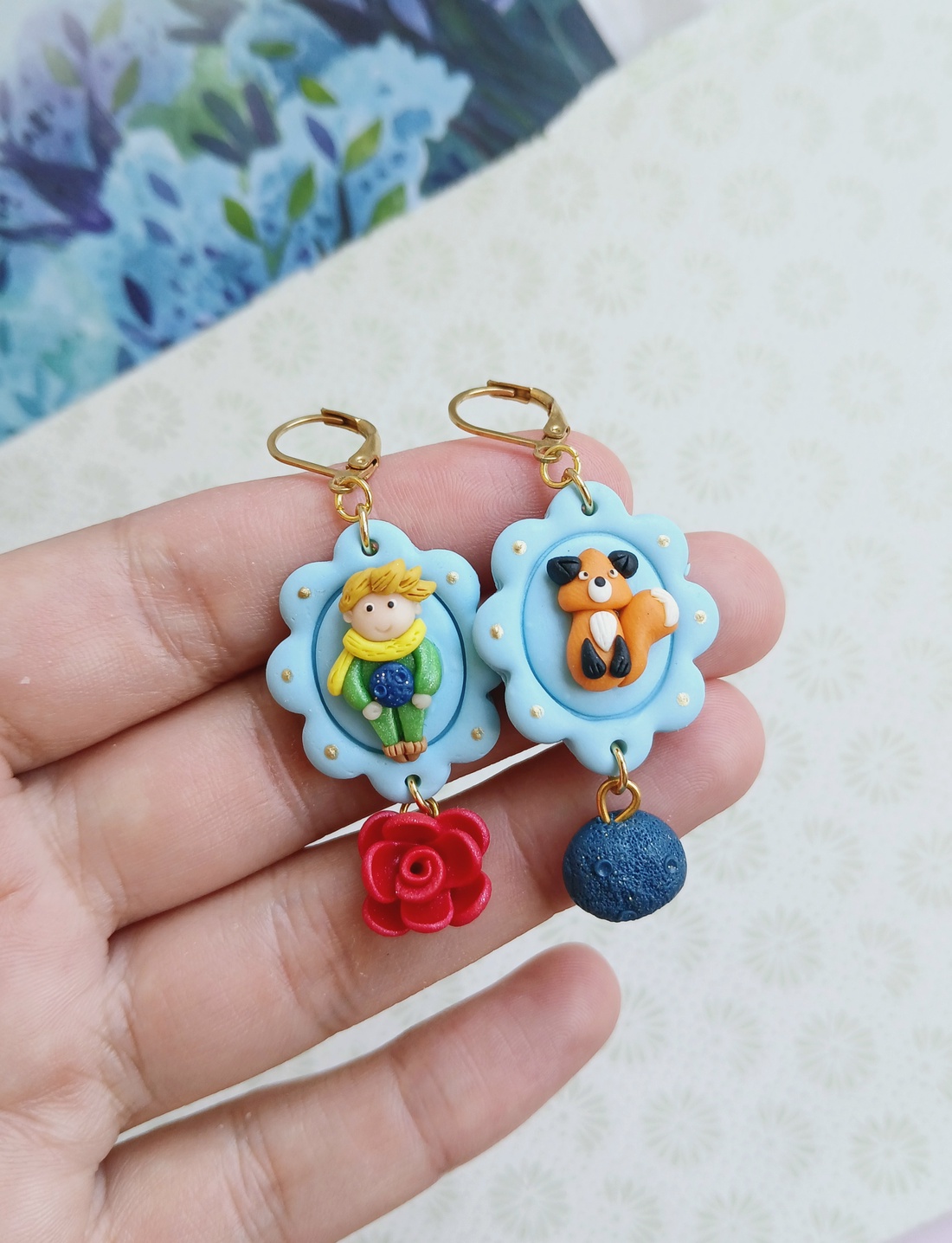Cercei Fairytale - bijuterii - cercei - cercei cu figurine - Artynos.ro