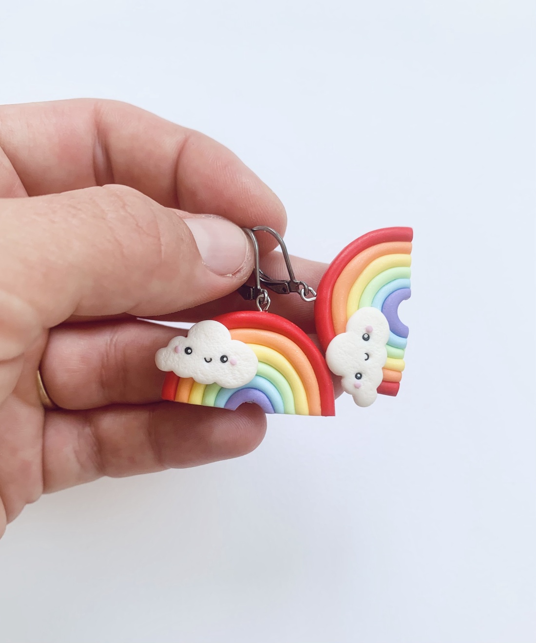 Cercei Rainbow - bijuterii - cercei - cercei cu figurine - Artynos.ro