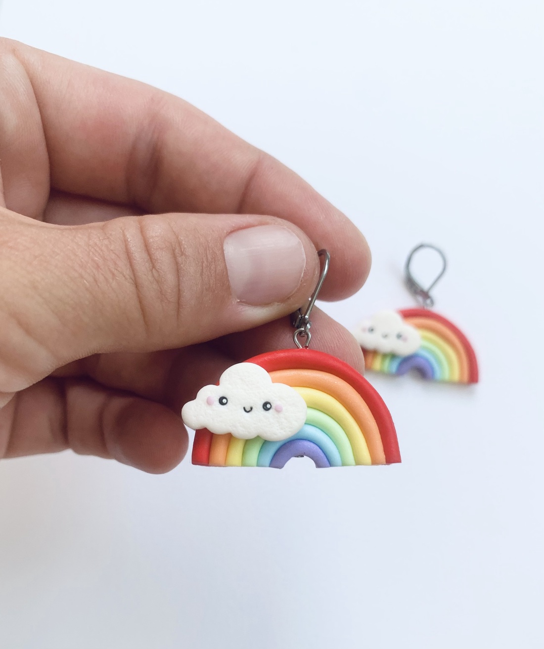 Cercei Rainbow - bijuterii - cercei - cercei cu figurine - Artynos.ro
