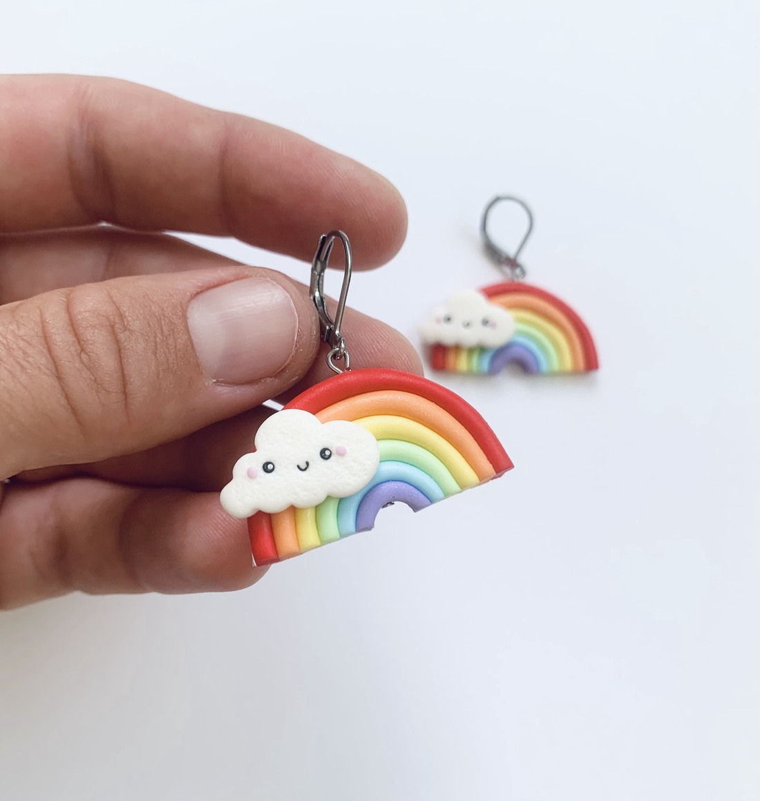 Cercei Rainbow - bijuterii - cercei - cercei cu figurine - Artynos.ro