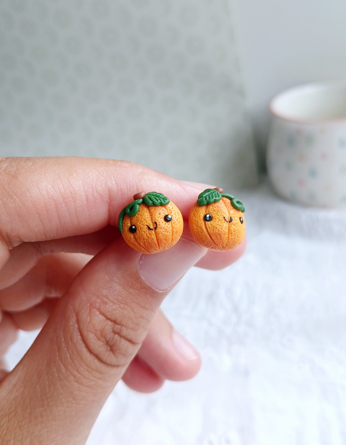 Cercei Pumpkin - bijuterii - cercei - cercei cu figurine - Artynos.ro