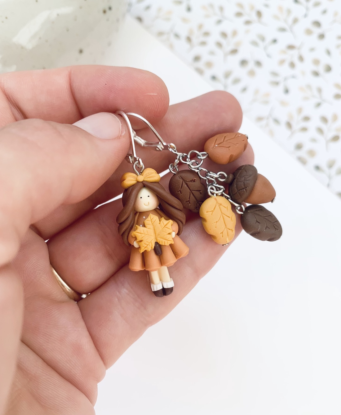 Cercei I love autumn - casă & stil de viață - decorațiuni de casă - halloween - tot ce ai nevoie de o petrecere! - bijuterii de halloween - Artynos.ro