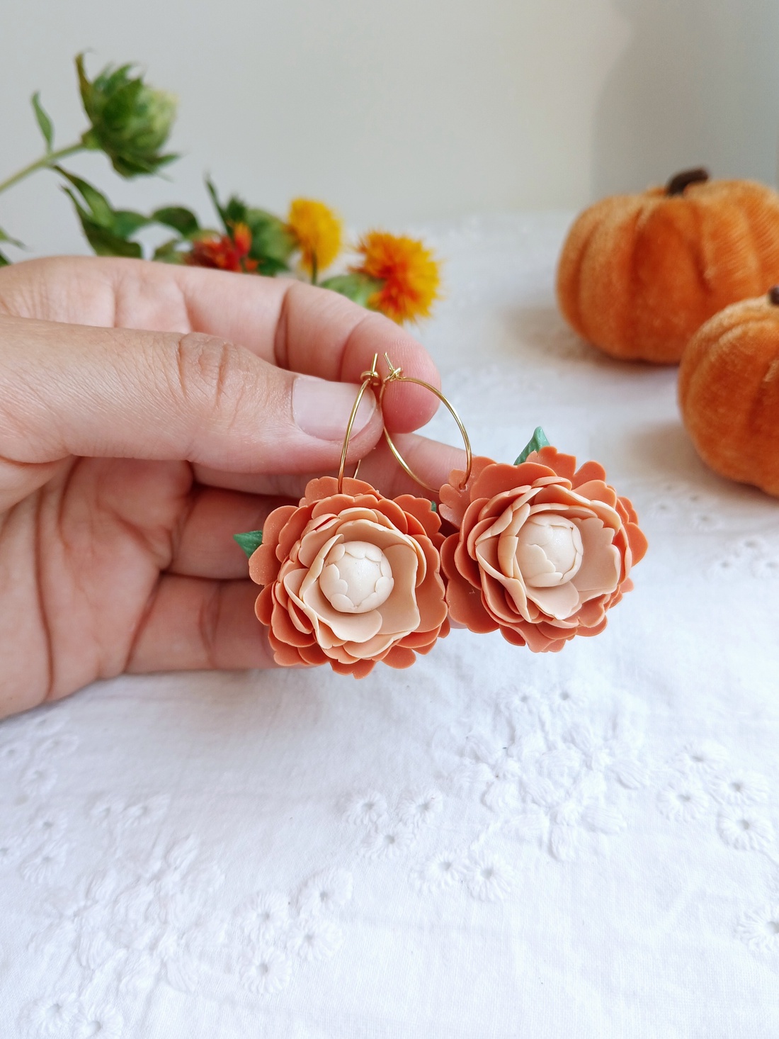 Cercei Autumn - bijuterii - cercei - cercei cu figurine - Artynos.ro