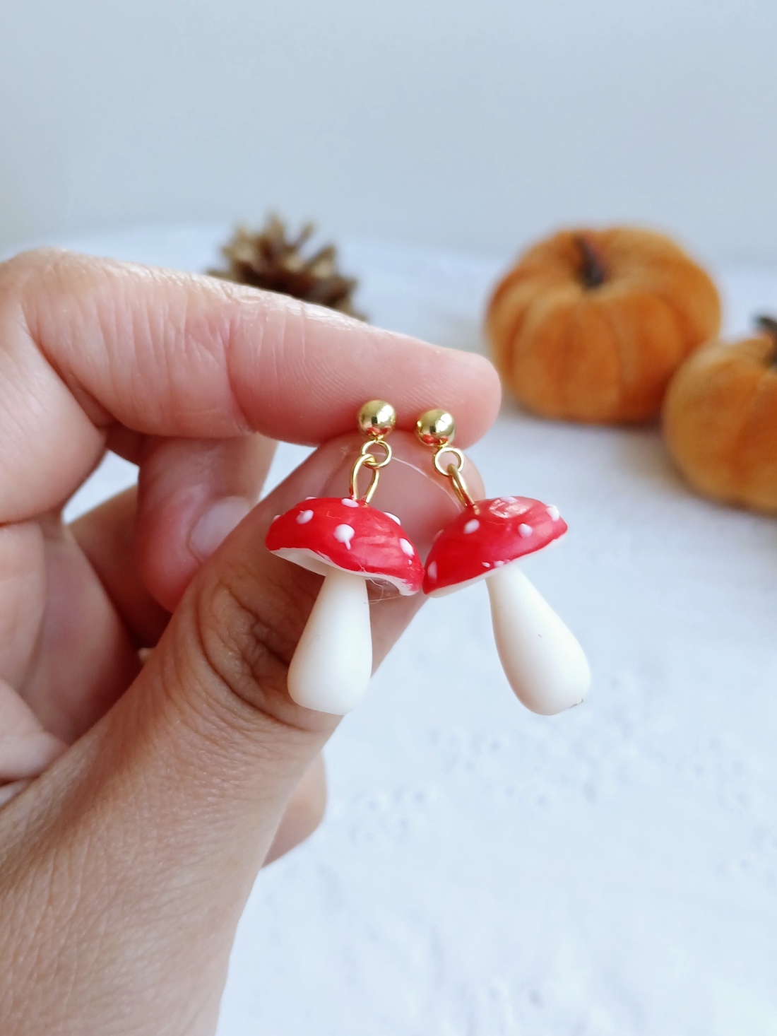 Cercei Ciupercute - bijuterii - cercei - cercei cu figurine - Artynos.ro