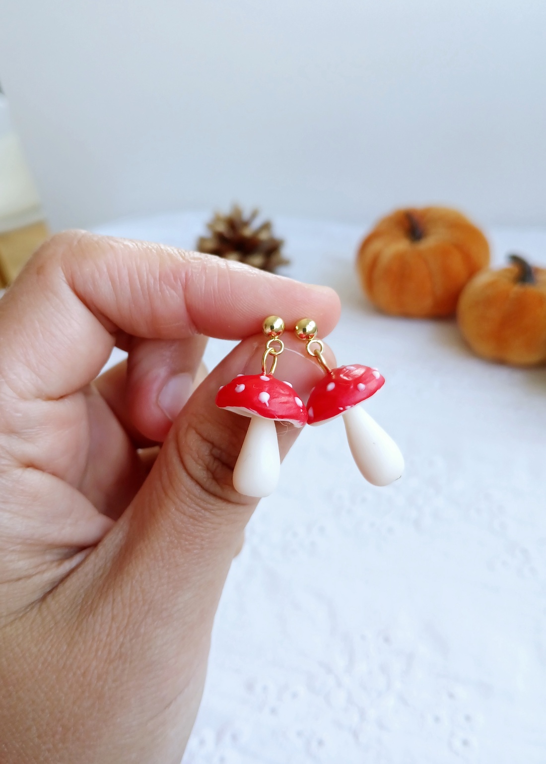 Cercei Ciupercute - bijuterii - cercei - cercei cu figurine - Artynos.ro