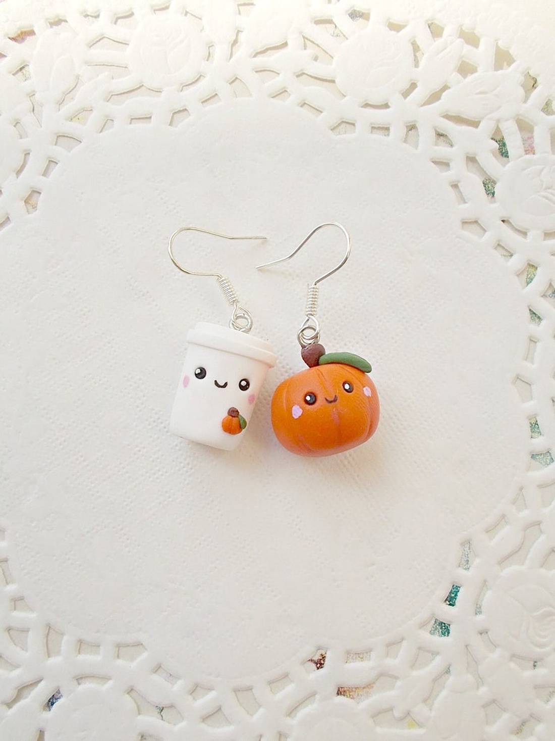 Cercei pumpkin spice latter - casă & stil de viață - decorațiuni de casă - halloween - tot ce ai nevoie de o petrecere! - bijuterii de halloween - Artynos.ro