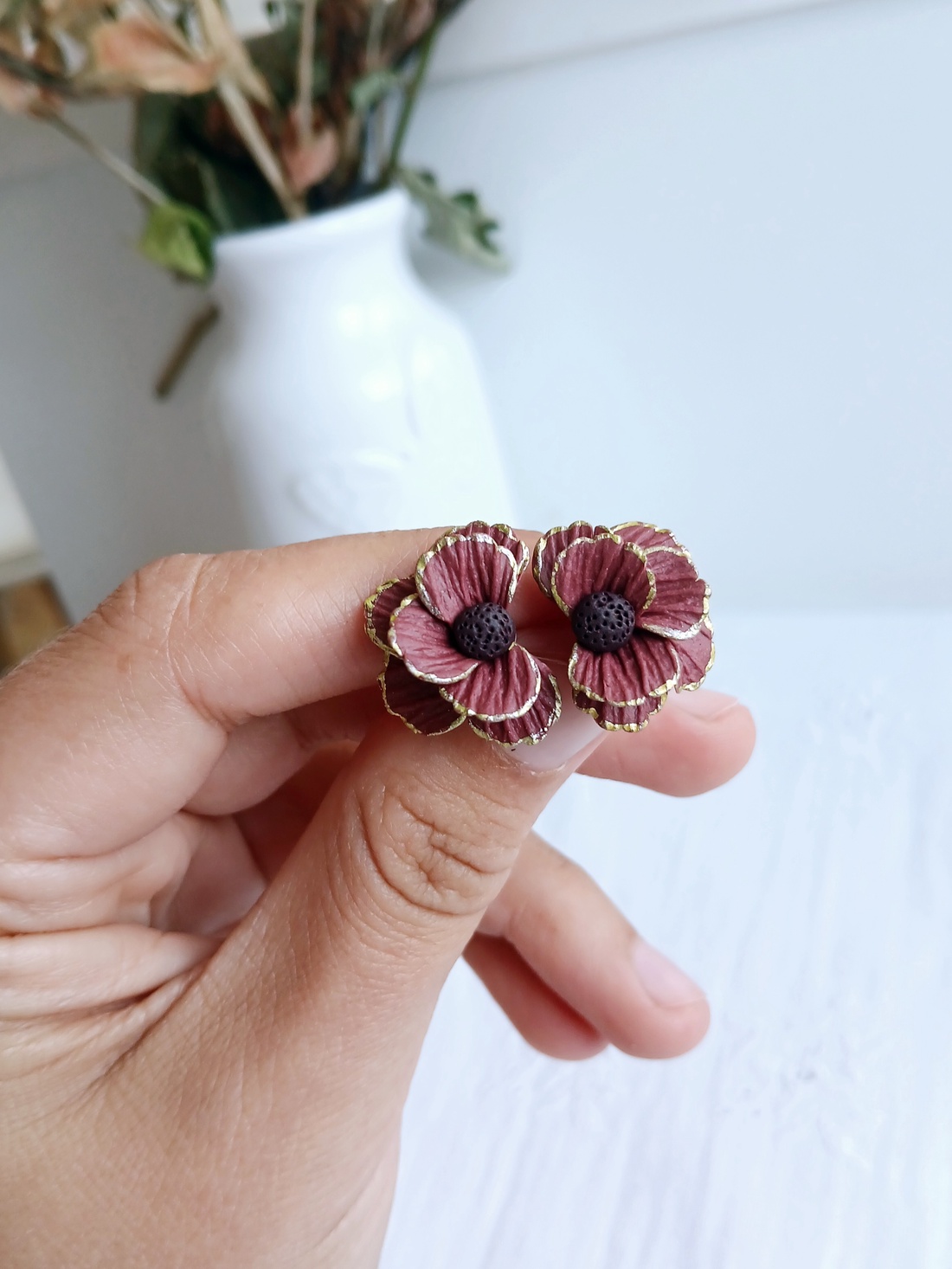Cercei Autumn Flowers - bijuterii - cercei - cercei cu figurine - Artynos.ro