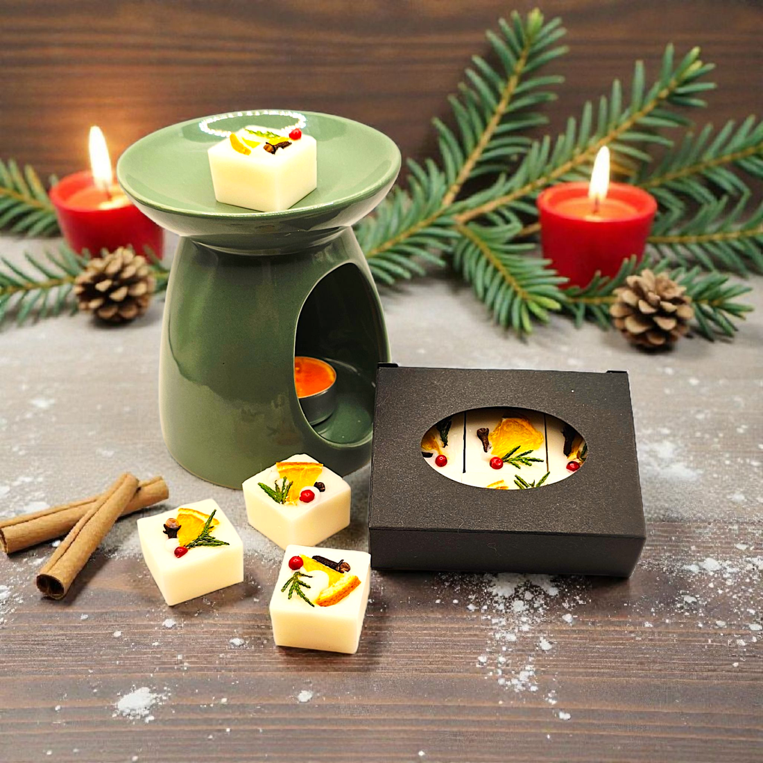 Spiced Sweet Orange - Cuburi de ceară parfumată - casă & stil de viață - lumânări, parfumuri, arome - ceară parfumată - Artynos.ro