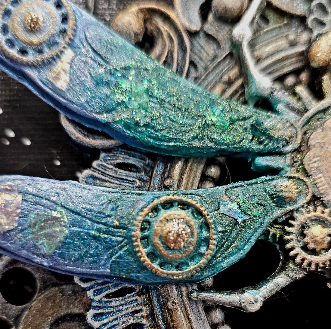 Inner Cosmos - Tablou mixed media 3D pe canvas - casă & stil de viață - decorațiuni de casă - picturi murale - tablou din mai multe piese - Artynos.ro