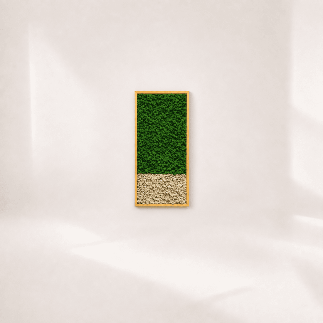 Tablou cu licheni stabilizați Orbis, 80 � 40 cm � design bicolor verde și crem - casă & stil de viață - decorațiuni de casă - decorațiuni de pereți - tablou cu licheni - Artynos.ro