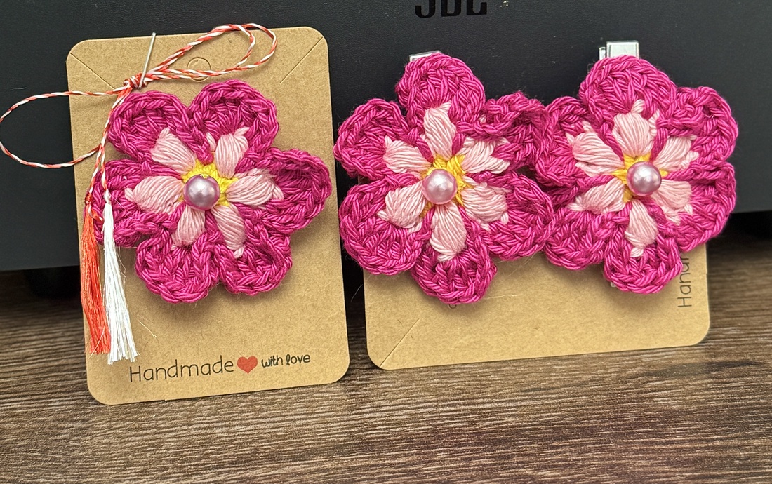 Set clame și broșă mărțișor  - bijuterii - mărțișor - Artynos.ro