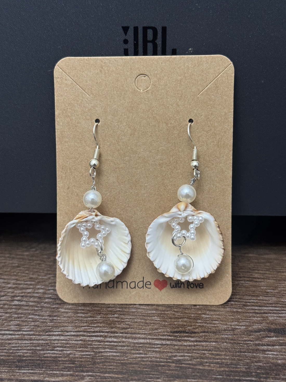 Cercei Scoică  - bijuterii - cercei - cercei din mărgele - Artynos.ro