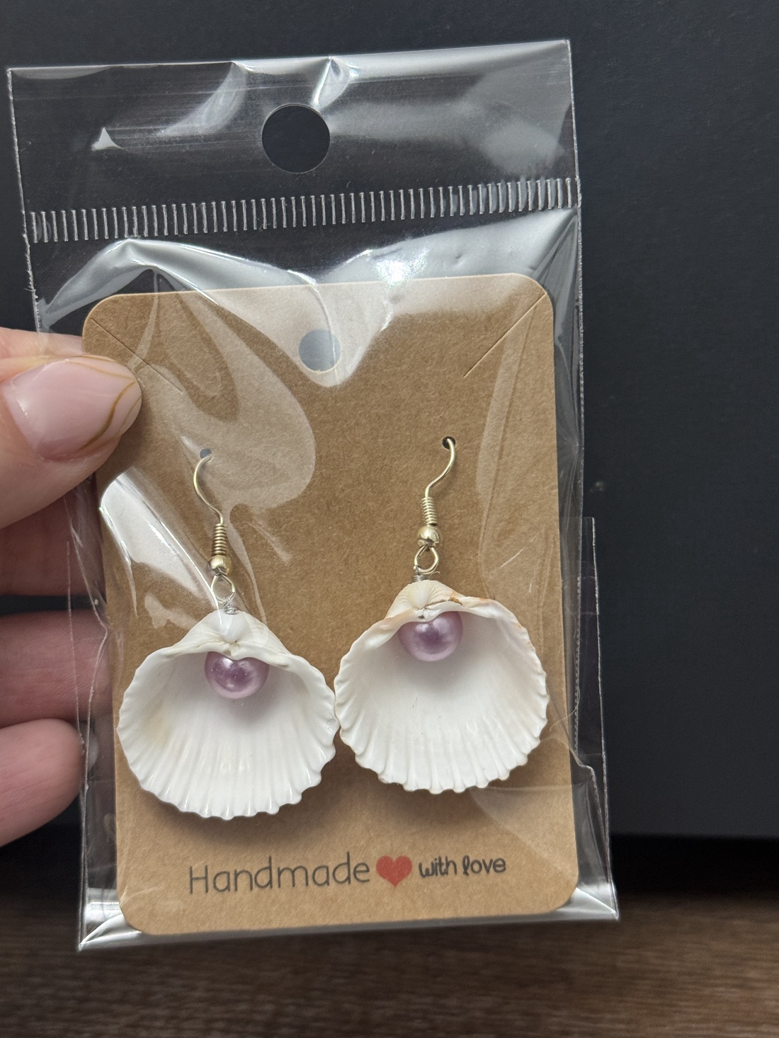 Cercei din scoici - bijuterii - cercei - cercei din perle - Artynos.ro