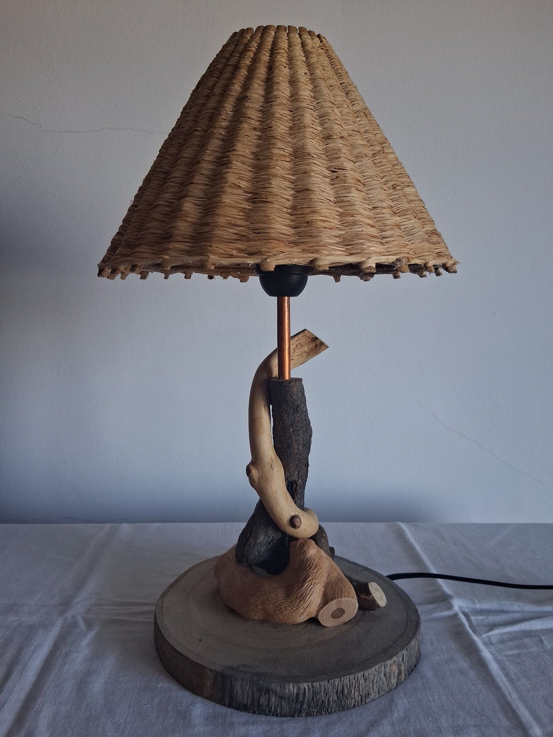 Raffia - casă & stil de viață - lămpi și corpuri de iluminat - lampă de masă - Artynos.ro
