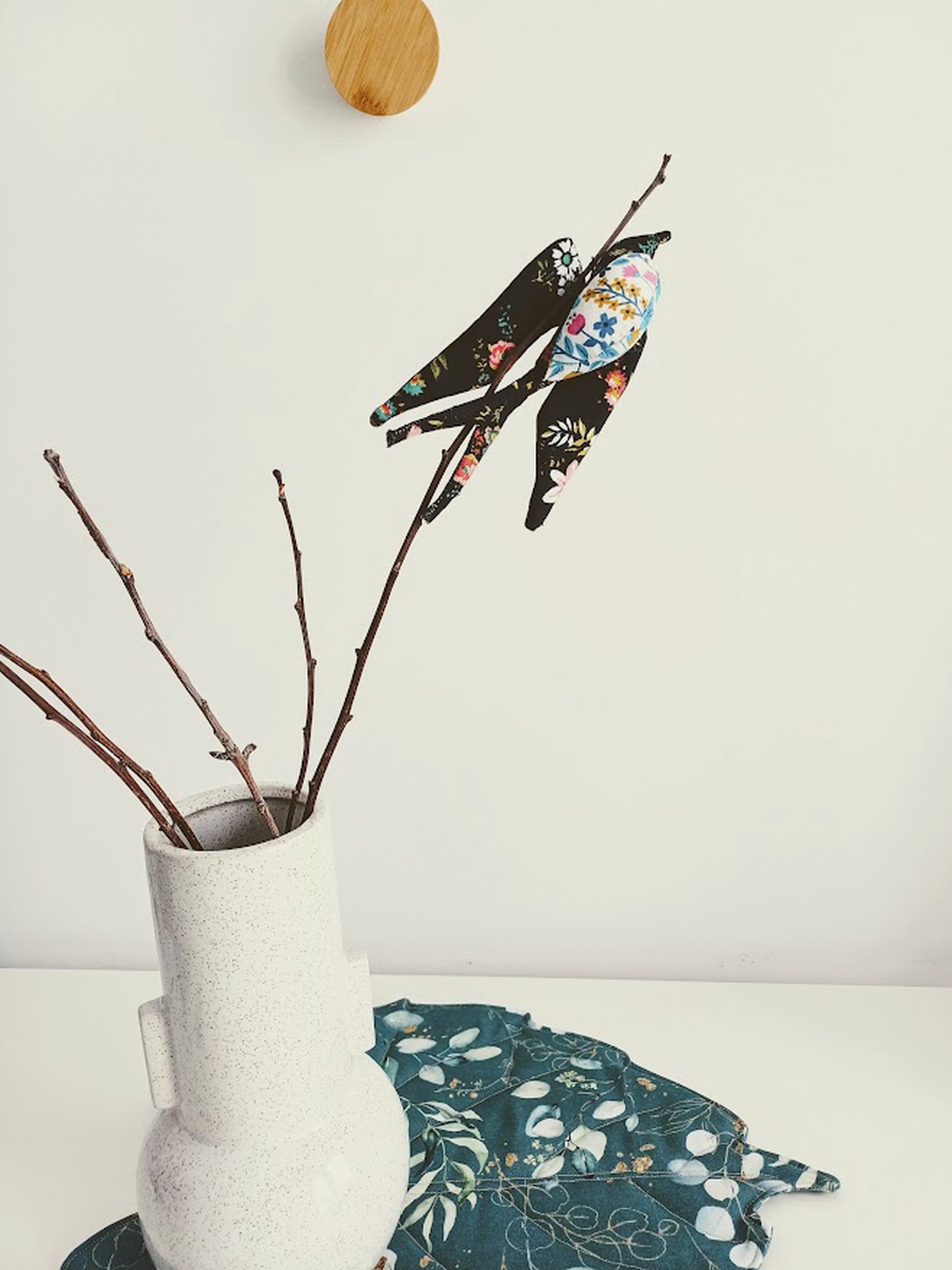 Rândunică textilă handmade - casă & stil de viață - decorațiuni de casă - decorațiuni de pereți - decorațiuni suspendate - Artynos.ro