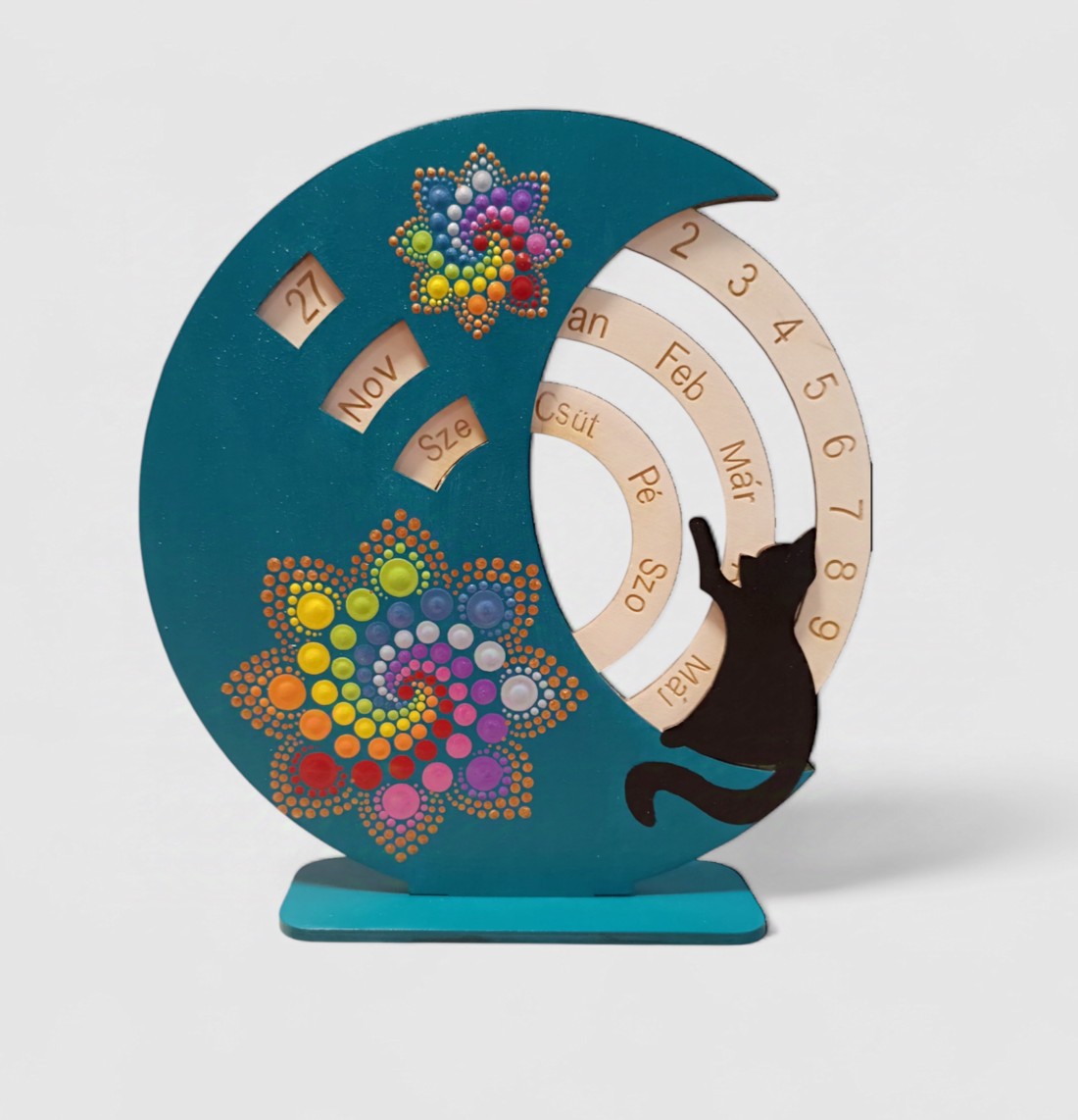 Calendar perpetuu Mandala cu pisică - - Artynos.ro Calendar perpetuu Mandala cu pisică - - Artynos.ro