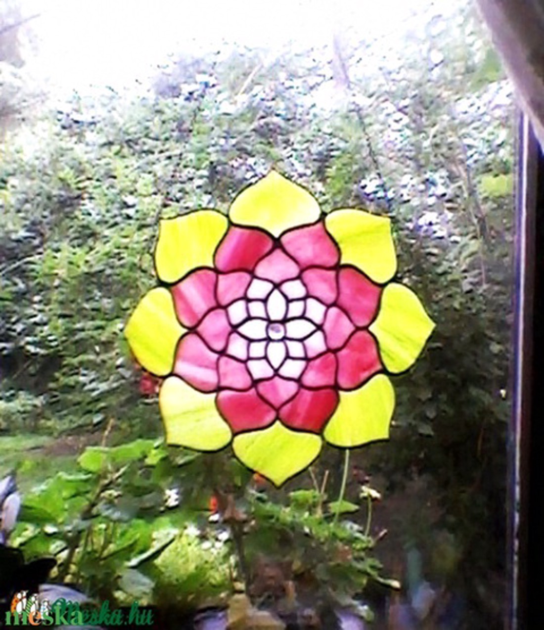 Mandala tiffany fereastră decor - casă & stil de viață - accesorii pentru decorat casa - decorațiuni cu tematică spirituală - mandala - Artynos.ro