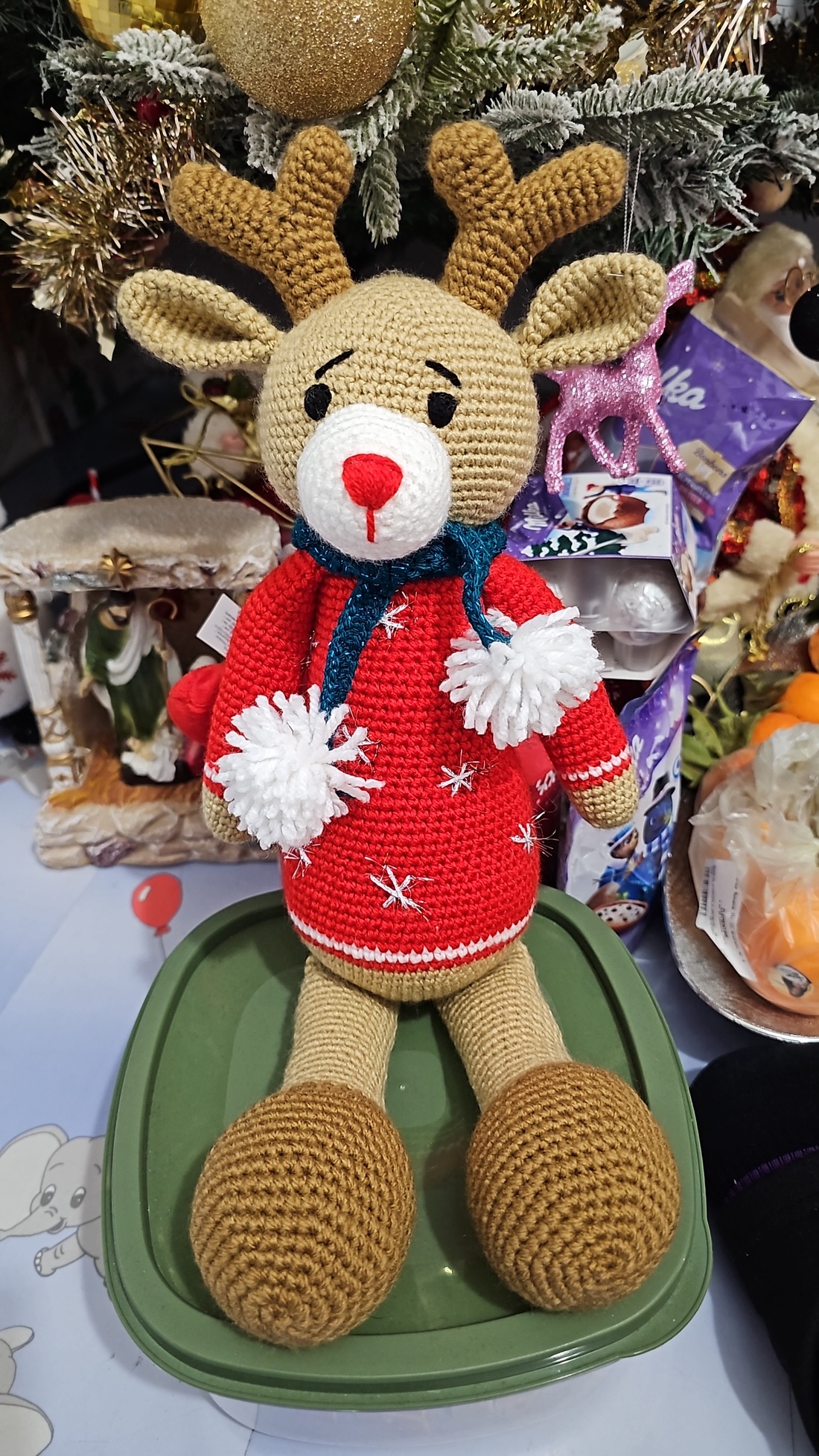 Reni croșetați  - jucării și echipamente pentru copii - plușuri - personaje de basm din pluș - Artynos.ro