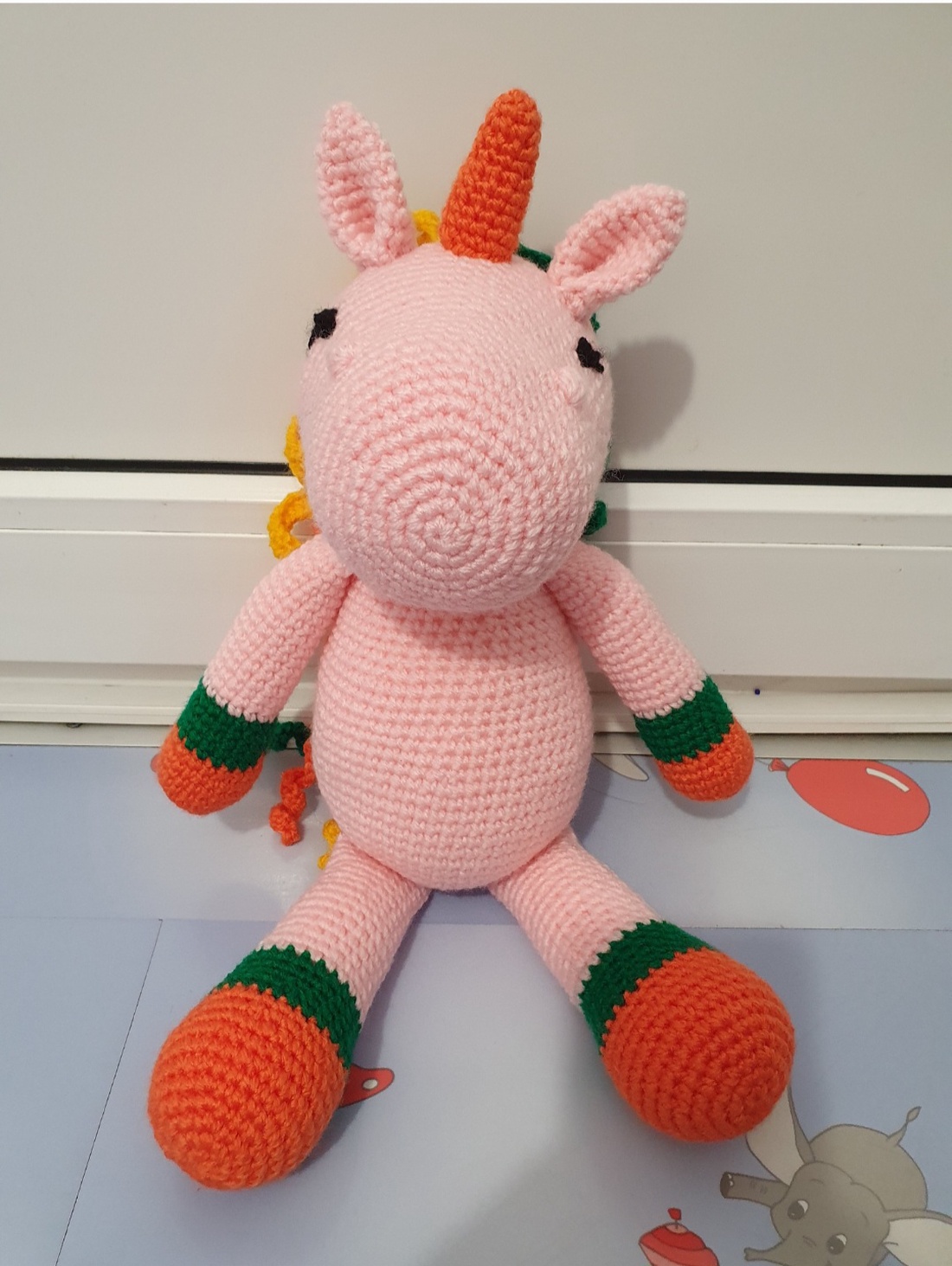 Unicorn croșetat  - jucării și echipamente pentru copii - plușuri - cal și ponei de pluș - Artynos.ro