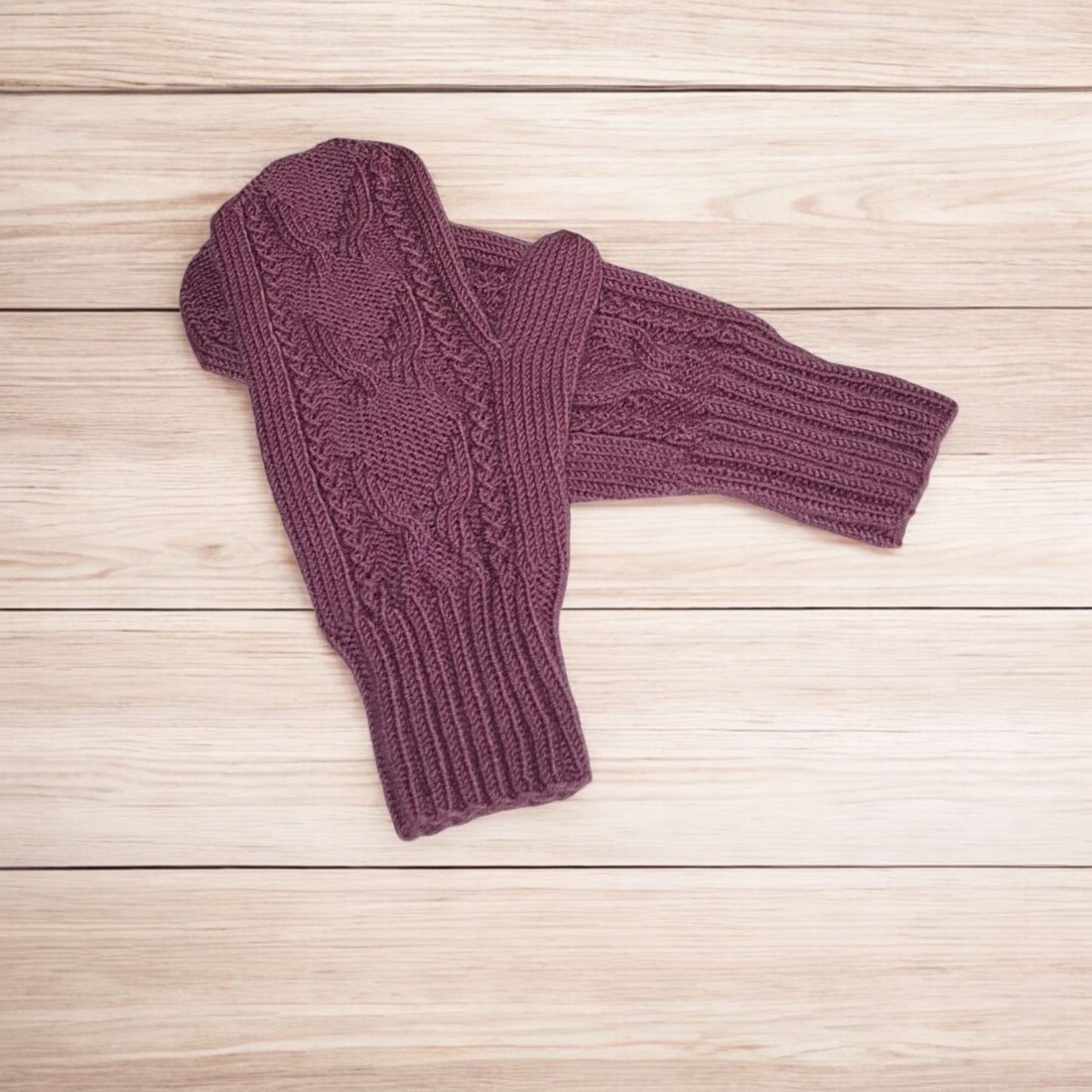 Mănuși tricotate manual cu un singur manșon -  - Artynos.ro