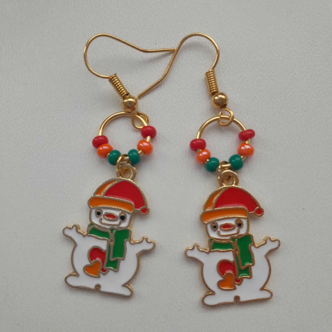 Cercei de Crăciun - om de zăpadă -  - Artynos.ro