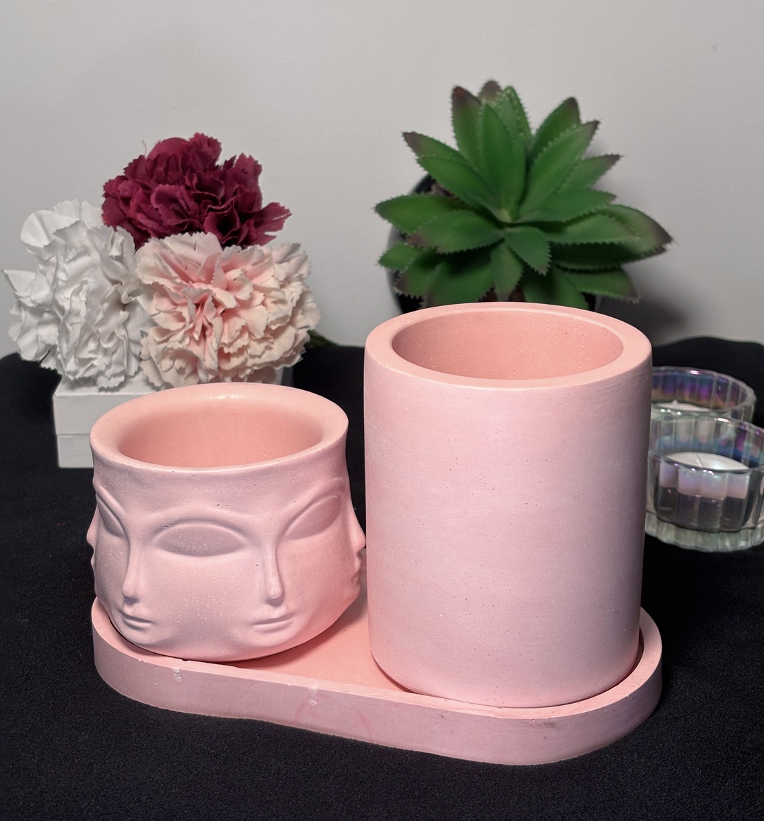 Suport lumanare/set decor - roz - casă & stil de viață - lumânări, parfumuri, arome - suport lumânări - Artynos.ro Suport lumanare/set decor - roz - casă & stil de viață - lumânări, parfumuri, arome - suport lumânări - Artynos.ro