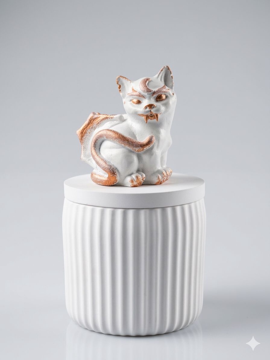 Cutie ceramică Gothic Cat Luna - bijuterii - suporturi și cutii de bijuterii - cutii de bijuterii - Artynos.ro