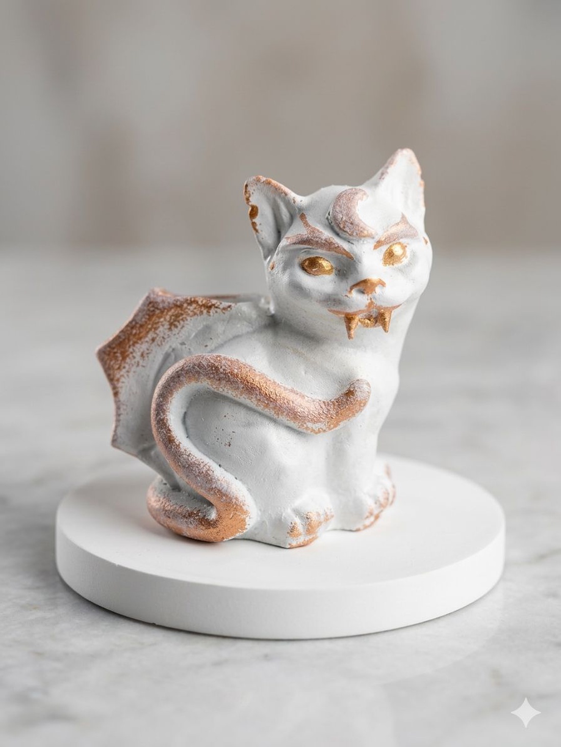 Cutie ceramică Gothic Cat Luna - bijuterii - suporturi și cutii de bijuterii - cutii de bijuterii - Artynos.ro