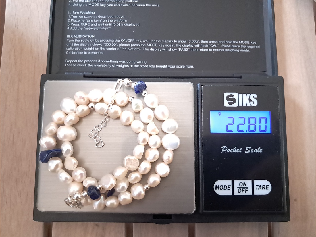Colier perle si Lapis Lazuli - bijuterii - coliere - coliere de perle - Artynos.ro Colier perle si Lapis Lazuli - bijuterii - coliere - coliere de perle - Artynos.ro