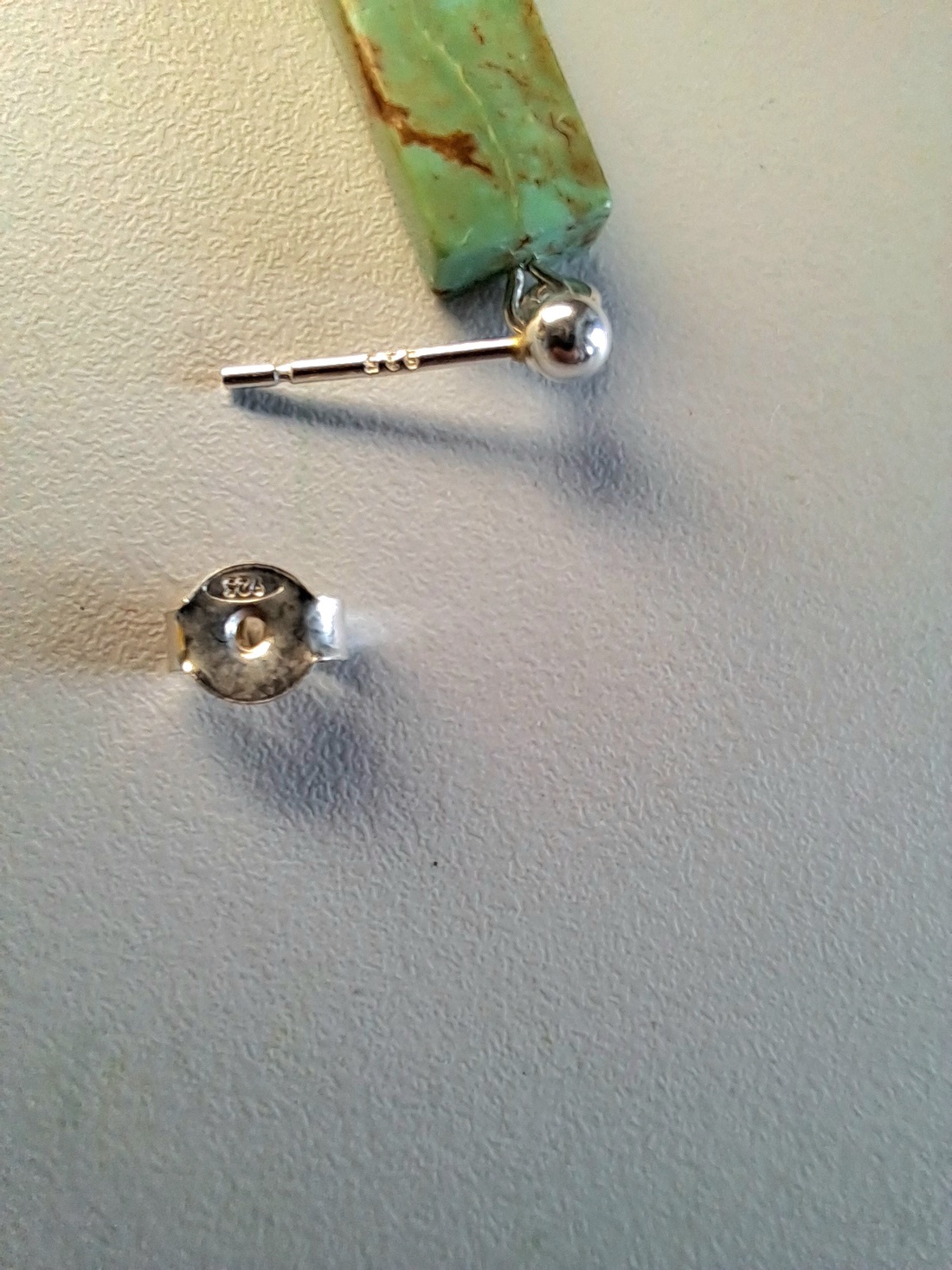 Set Ag 925 si turcuaz natural - bijuterii - mărțișor - Artynos.ro