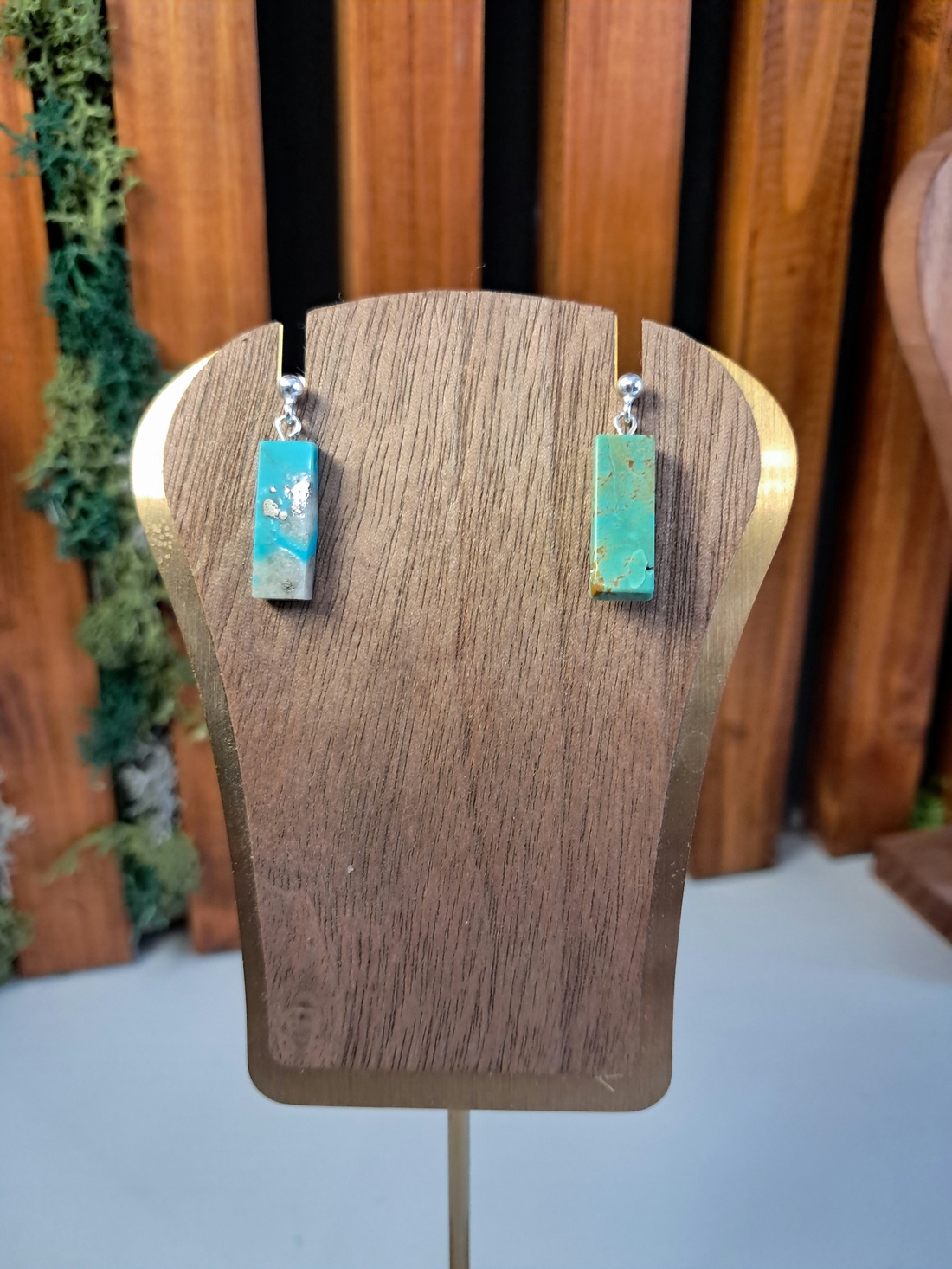 Set Ag 925 si turcuaz natural - bijuterii - mărțișor - Artynos.ro