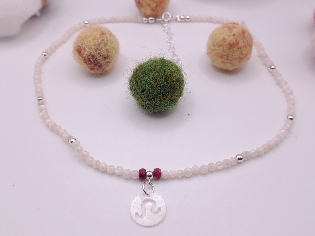 Choker zodiac rubin - bijuterii - coliere - chockere - Artynos.ro