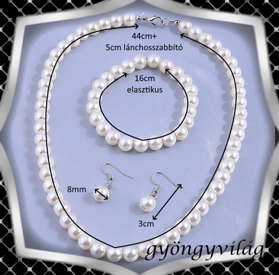 Nunta, mireasa, set de bijuterii casual, ES-SZÉ91 alb - - Artynos.ro Nunta, mireasa, set de bijuterii casual, ES-SZÉ91 alb - - Artynos.ro