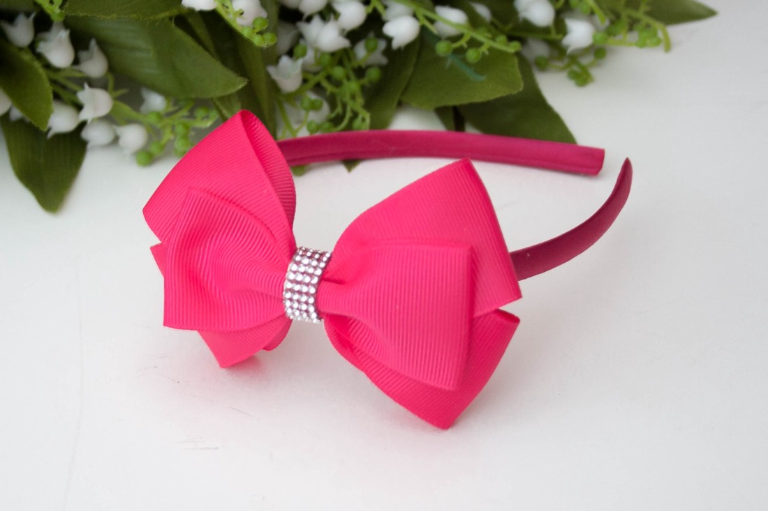 Bandă pentru păr Masnis, elastic pentru păr � Roz, magenta -  - Artynos.ro